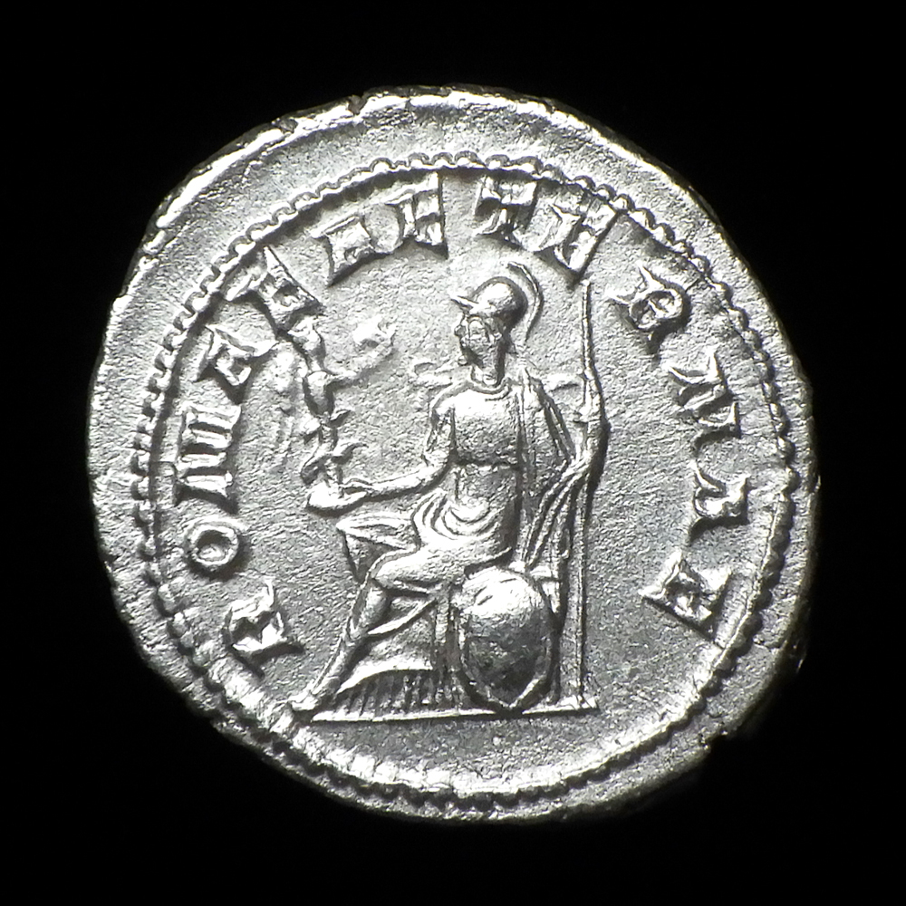【古代ローマコイン】Gordian III（ゴルディアヌス3世）クリーニング済 シルバーコイン 銀貨 アントニニアヌス(c3BR4EEKRE)_画像2