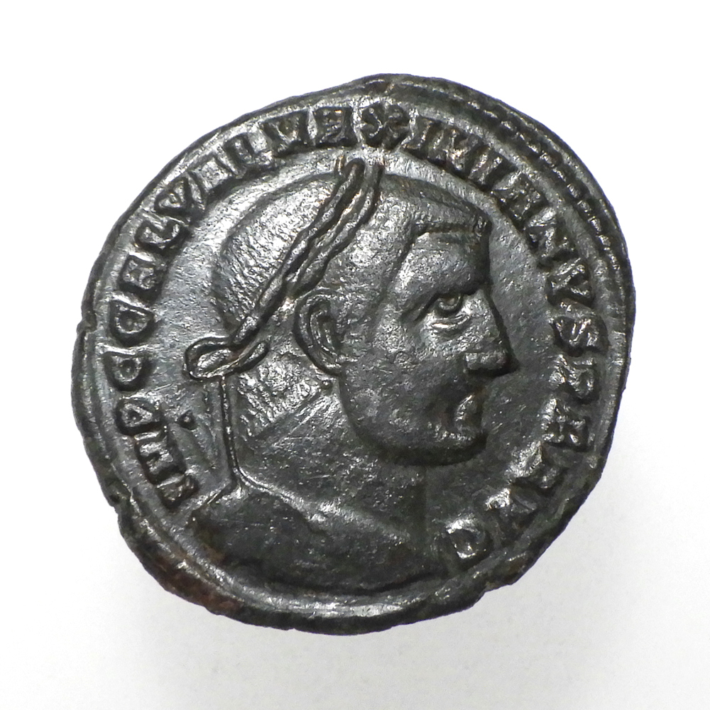 【古代ローマコイン】Galerius（ガレリウス）クリーニング済 ブロンズコイン 銅貨 フォリス(CD9ZSast_3)_画像1