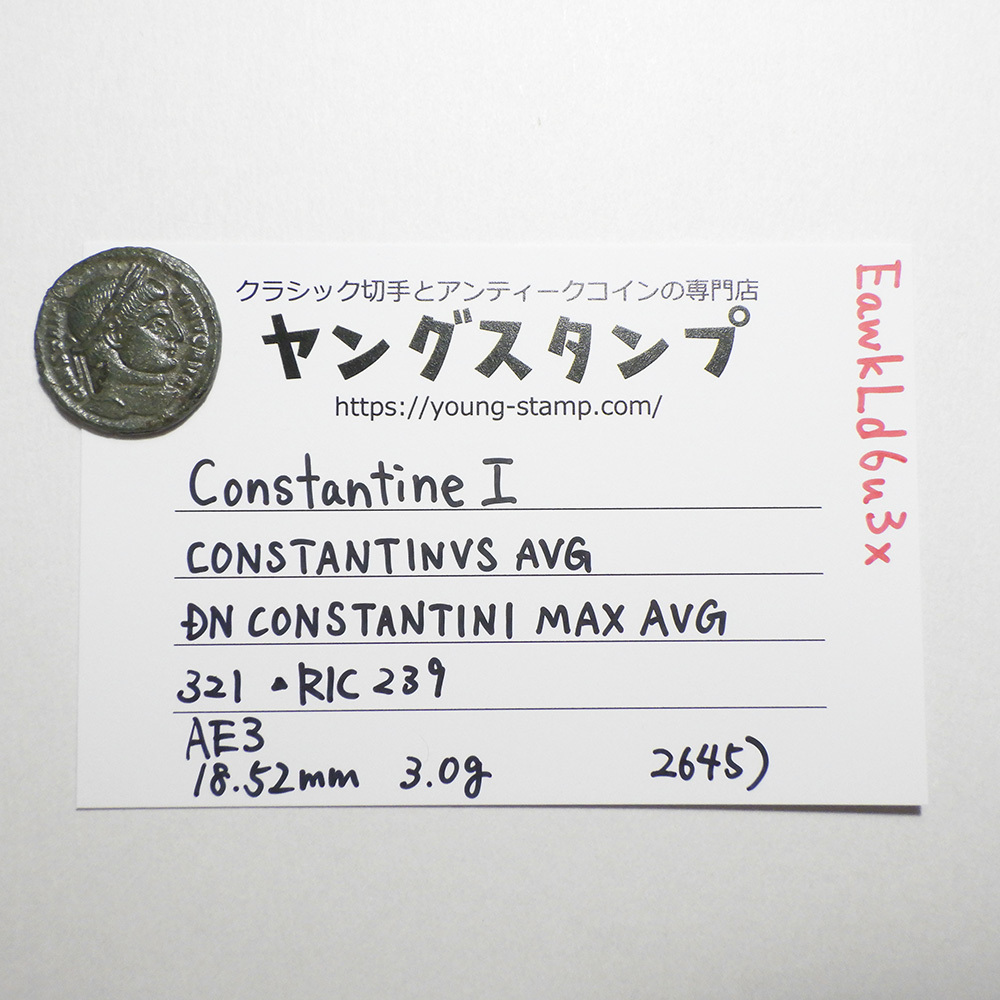 【古代ローマコイン】Constantine I（コンスタンティヌス1世）クリーニング済 ブロンズコイン 銅貨 フォリス(EawkLd6u3x)_画像10