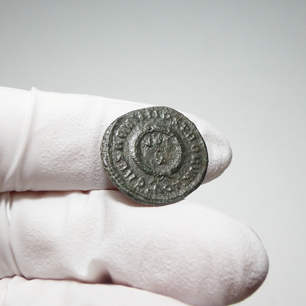【古代ローマコイン】Constantine II（コンスタンティヌス2世）クリーニング済 ブロンズコイン 銅貨 フォリス(2yiMKdnuiN)_画像8