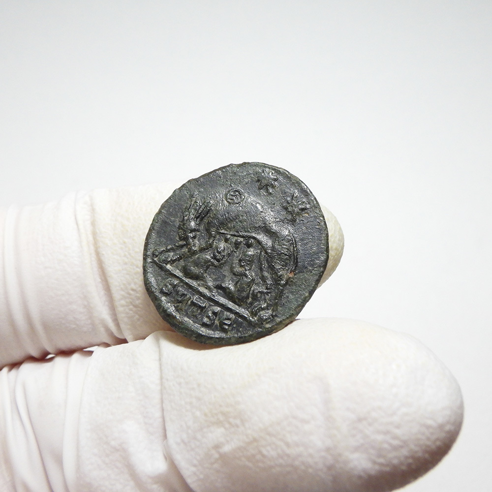 【古代ローマコイン】VRBS ROMA（ローマ市記念）クリーニング済 ブロンズコイン 銅貨 フォリス(fxT45xD2MG)_画像6
