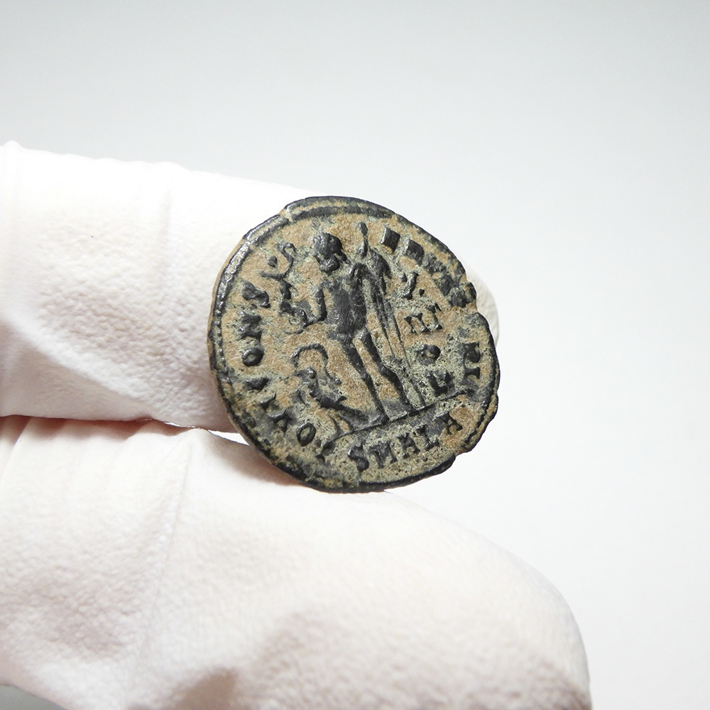 【古代ローマコイン】Licinius II（リキニウス2世）クリーニング済 ブロンズコイン 銅貨 フォリス(g8eEsYpRm6)_画像7