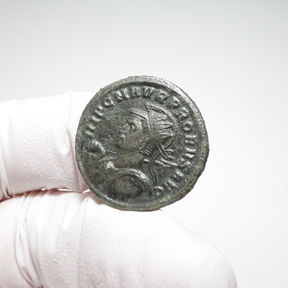 【古代ローマコイン】Probus（プロブス）クリーニング済 ブロンズコイン 銅貨 アントニニアヌス(QnnEKEjgcj)_画像3