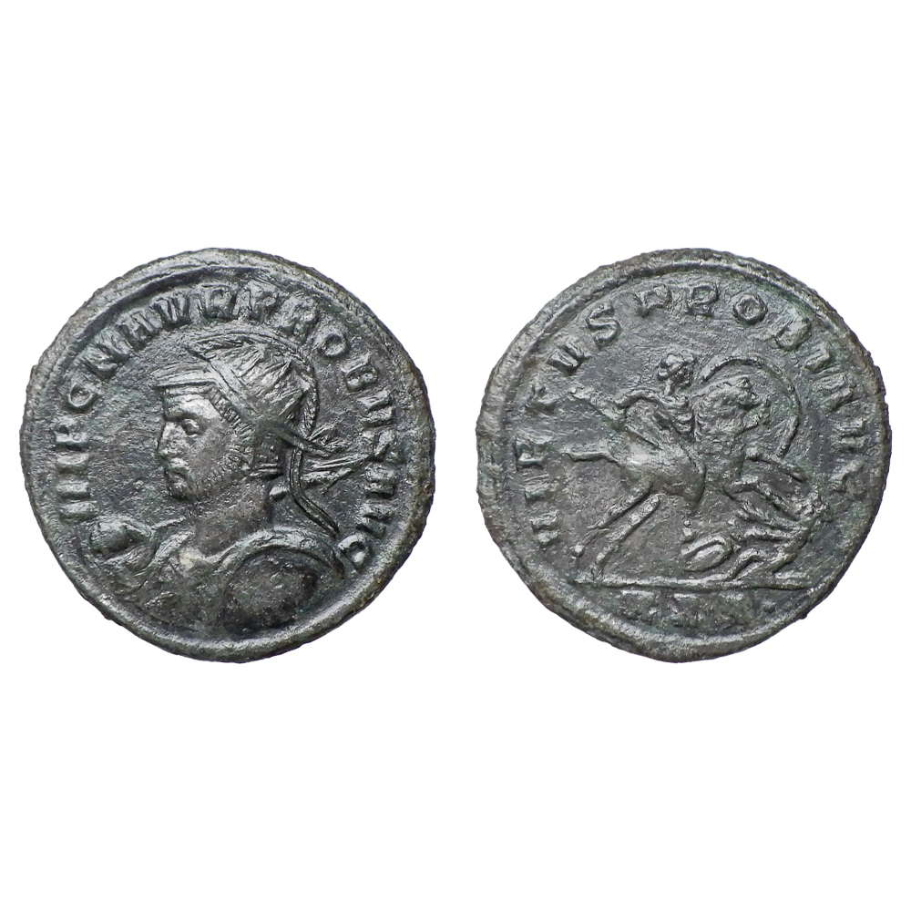 【古代ローマコイン】Probus（プロブス）クリーニング済 ブロンズコイン 銅貨 アントニニアヌス(QnnEKEjgcj)_画像1