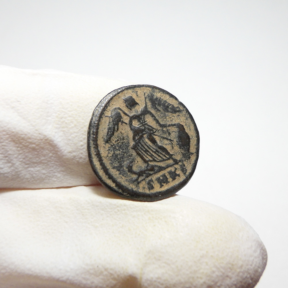 【古代ローマコイン】City Commem（コンスタンティノポリス記念）クリーニング済 ブロンズコイン 銅貨 フォリス(7YAZN9MSwz)_画像7