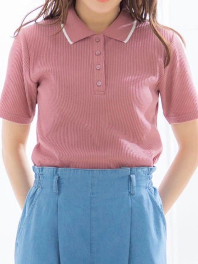 ★未着用★ CINEMA CLUB ポロシャツ　サイズL ピンク　タグ付き　Honeys_参考画像