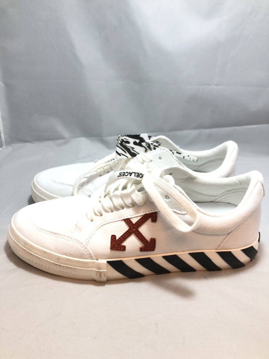 1円〜】Off-White オフホワイト Low Vulcanized Canvas ローカット
