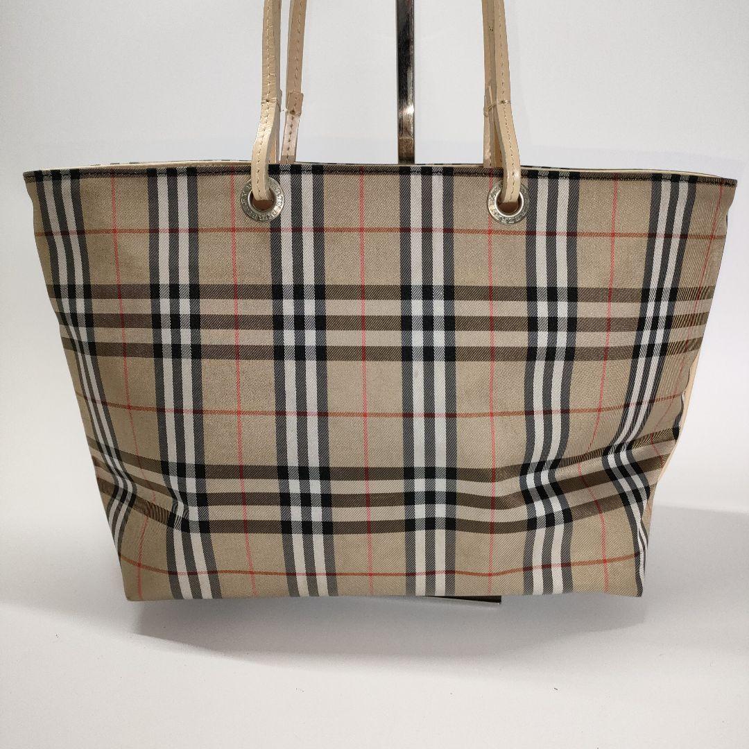 1円【高級品】Burberry バーバリーロンドン ノバチェック ハンドバッグ