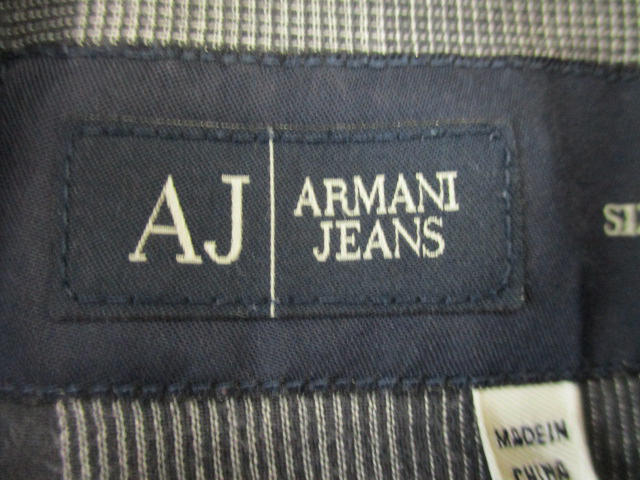 M104c ARMANI JEANS●アルマーニジーンズ＜スタントカラー 半袖 シャツ＞半袖シャツ●Ricicli17_画像8