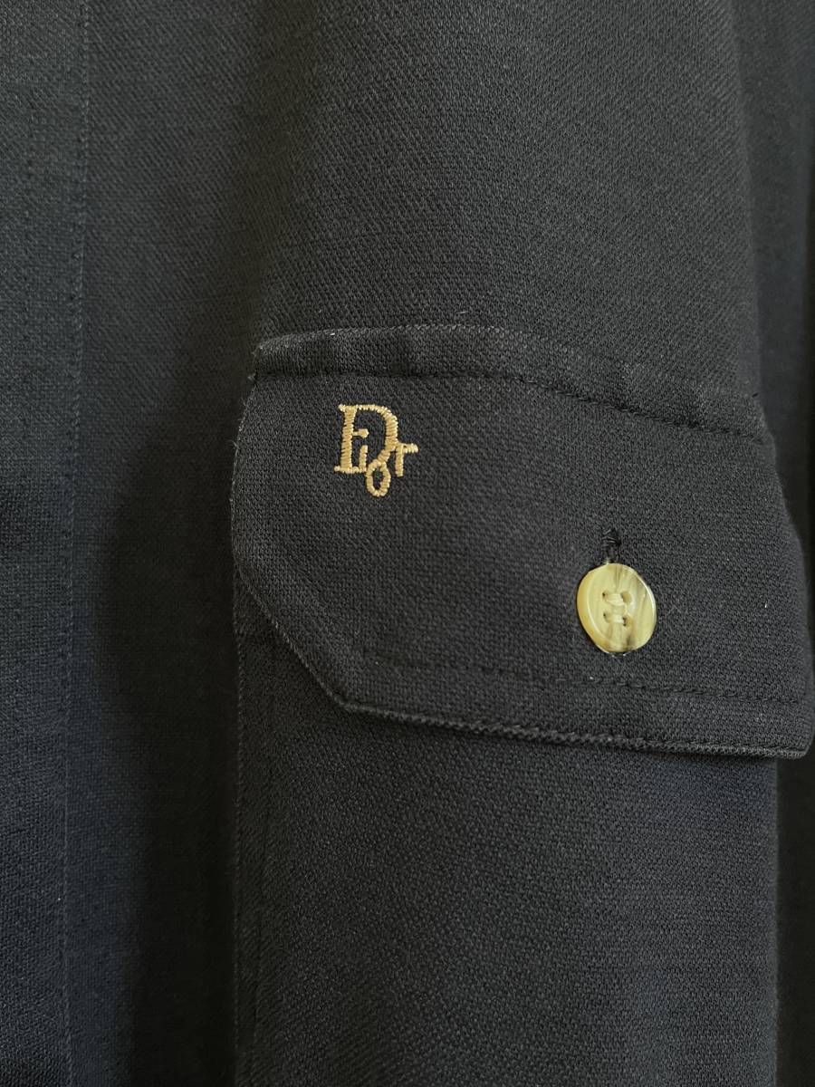 80s Vintage Christian Dior monsieur Shirts クリスチャンディオール 半袖シャツ ビンテージ VINTAGE L程度 ショートスリーブ_画像1