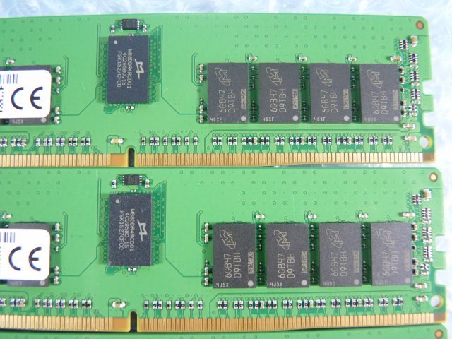 1OOC // 16GB 8枚セット計128GB DDR4 19200 PC4-2400T-REB Registered RDIMM 2Rx8 MTA18ASF2G72PDZ-2G3B1MI // Dell PowerEdge R430 取外_画像9