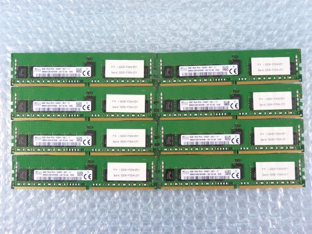 1OQY // 8GB 8枚セット 計64GB DDR4 19200 PC4-2400T-RC1 Registered RDIMM HMA41GR7AFR4N-UH S26361-F3934-L511//Fujitsu RX2530 M2/在庫3の画像1