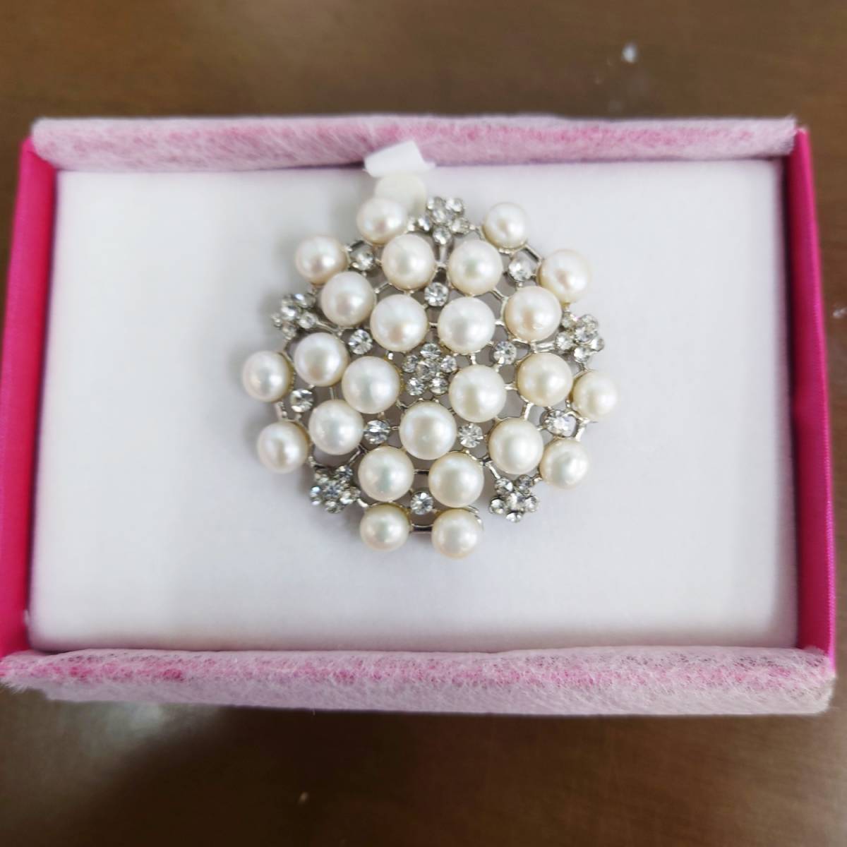  beautiful goods * brooch corsage pendant top fresh water pearl biju- white silver flower flower wedding go in . type graduation ceremony party 