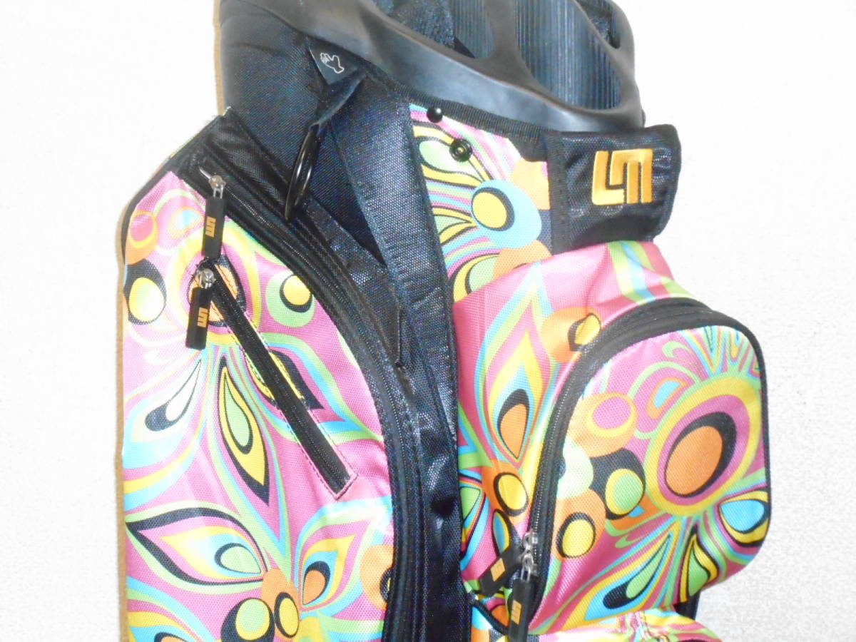 二手非常受歡迎的LOUDMOUTH（loudmouth）9.5型14分體式運動車（BKxPINK） 原文:中古 超大人気 LOUDMOUTH (ラウドマース) 9.5型 14分割 アスリートカート (BKxPINK)