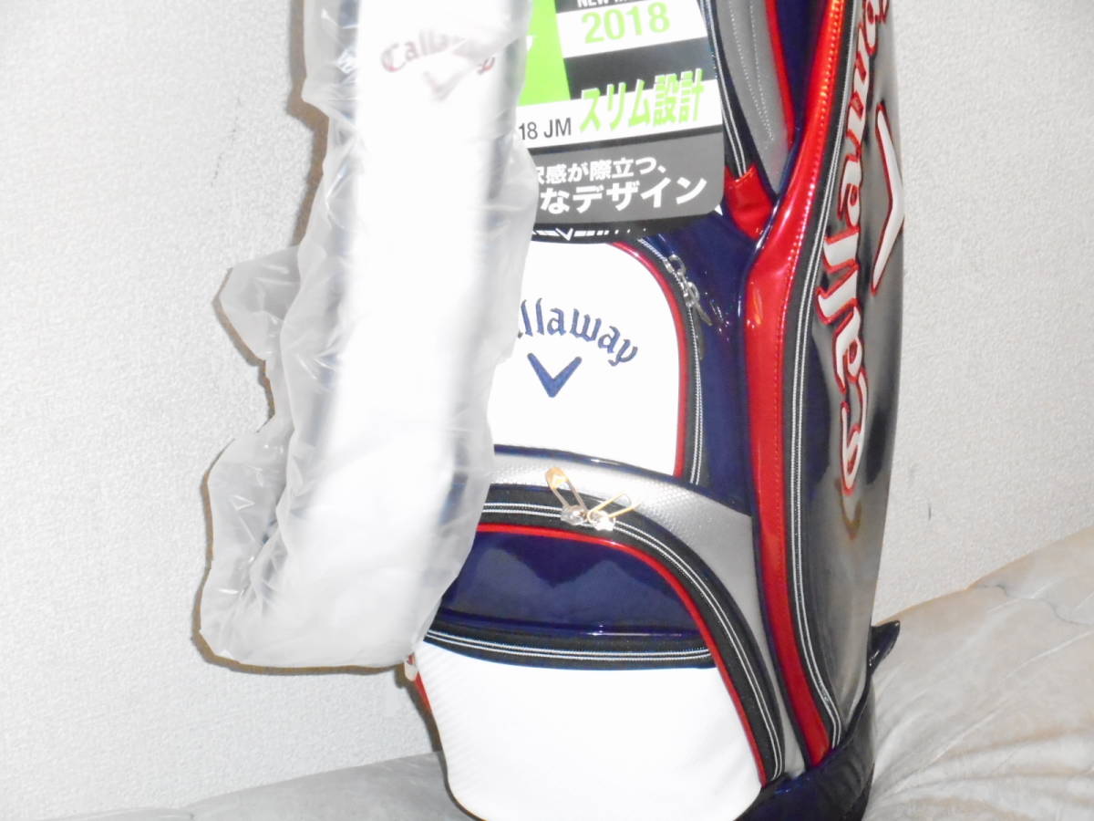 未使用的卡拉威固體18·9.0琺瑯運動員（WH×NV） 原文:未使用 Callaway Solid 18 ・9.0型 エナメル アスリートスタッフ (WHxNV)