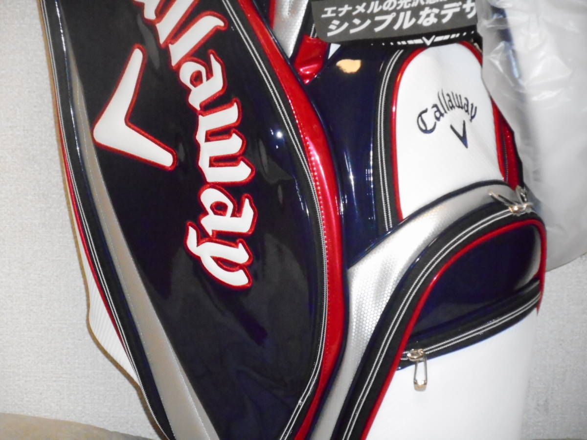 未使用的卡拉威固體18·9.0琺瑯運動員（WH×NV） 原文:未使用 Callaway Solid 18 ・9.0型 エナメル アスリートスタッフ (WHxNV)