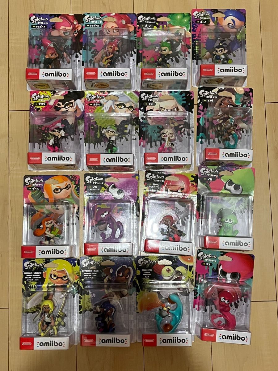 amiibo アミーボ スプラトゥーン 16種類｜PayPayフリマ