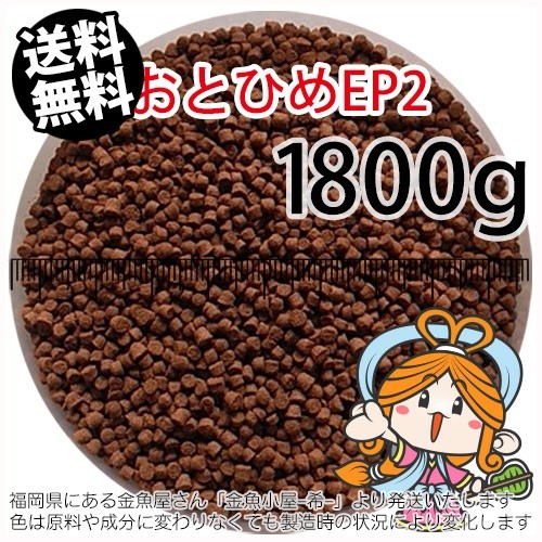 113-08-010 日清丸紅飼料おとひめEP2（沈降性）1800g※2kgから規格変更　金魚小屋-希-福岡_画像1