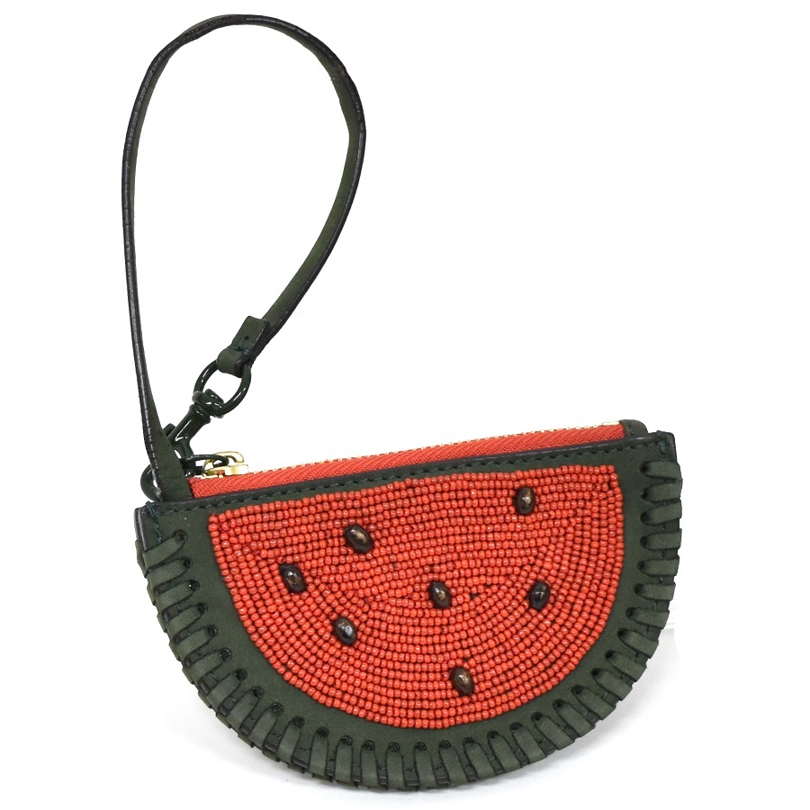  Tory Burch Mini pouch coin case case bag charm watermelon pattern not yet sale in Japan TORY BURCH