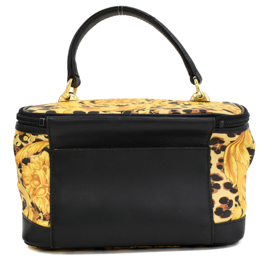 1 point limitation Gianni Versace vanity handbag pouch ba lock Leopard GIANNI VERSACE