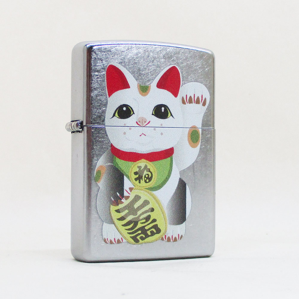 ジッポー オイルライター USA Zippo 和柄シリーズ 千万両 招き猫 Z207-107672_画像2