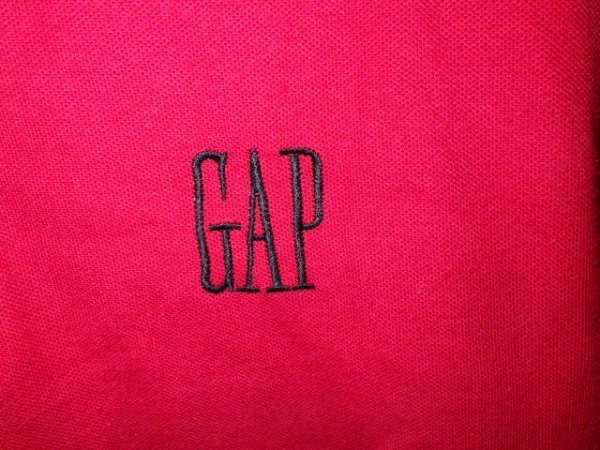 z1908GAP★ギャップ★ロゴ刺繍ポロシャツ★サイズM★USA★アメカジ★人気★激安★送料格安_画像2