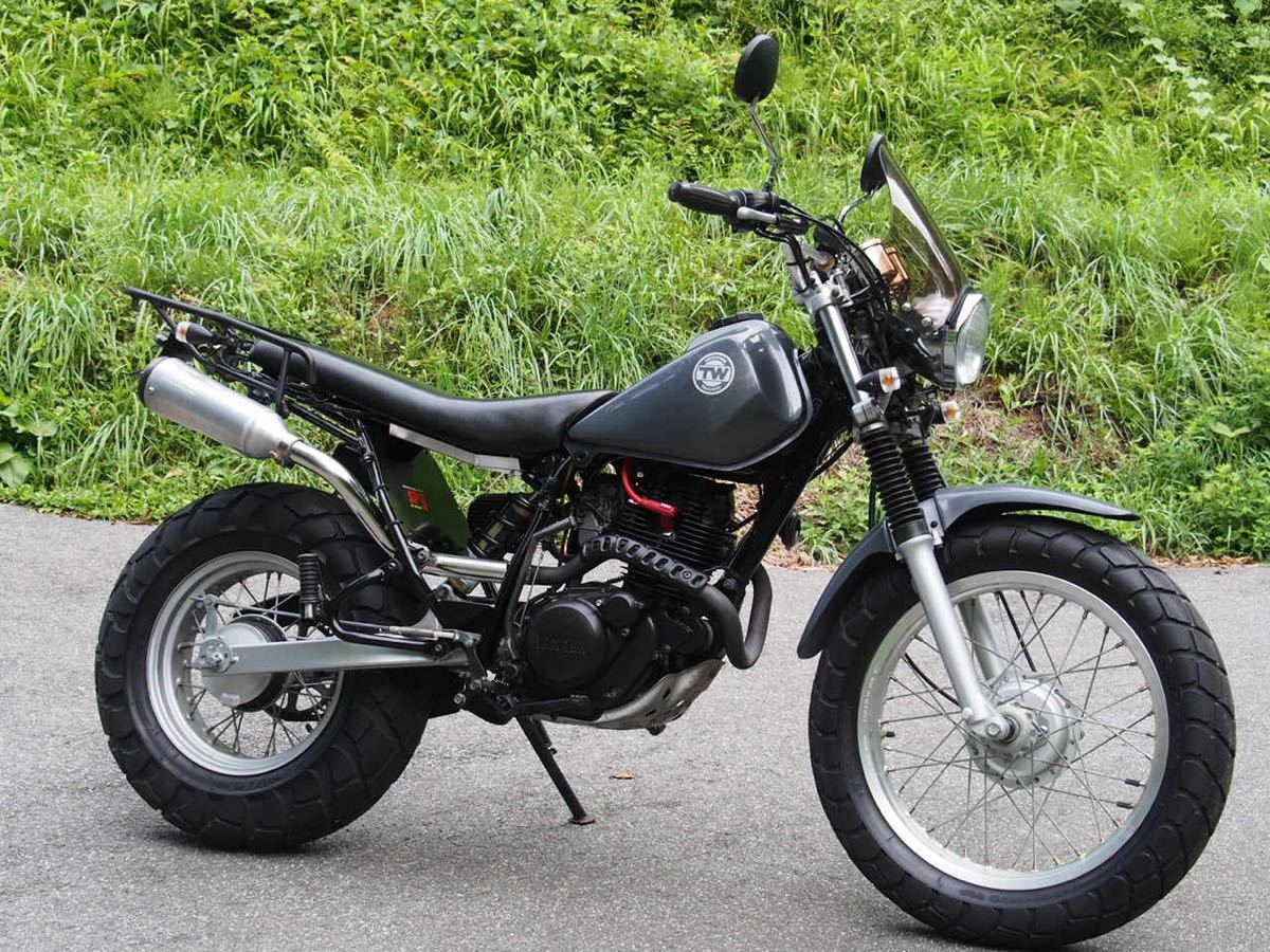 TW200 スーパートラップマフラー ツーリング仕様 実動車 書類付き 配送