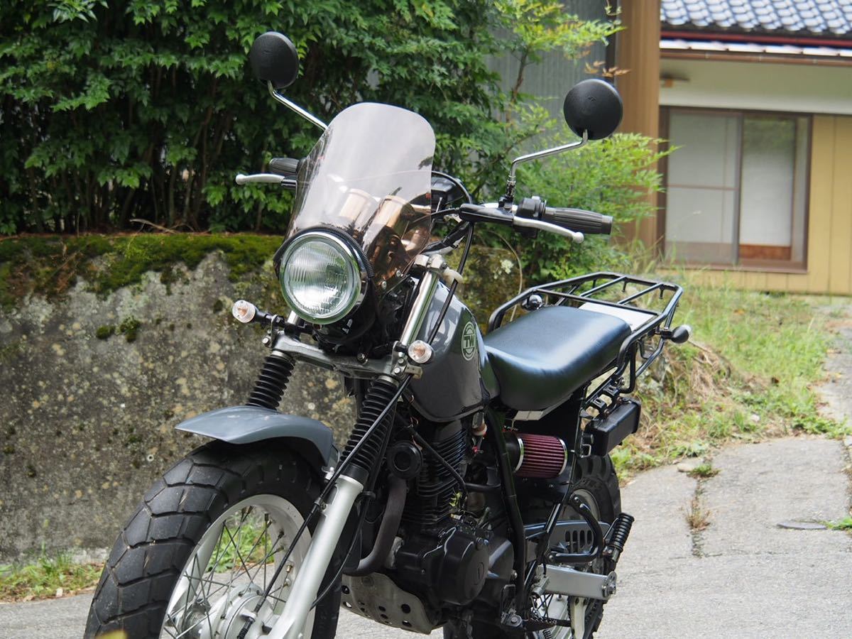 TW200 スーパートラップマフラー ツーリング仕様 実動車 書類付き 配送