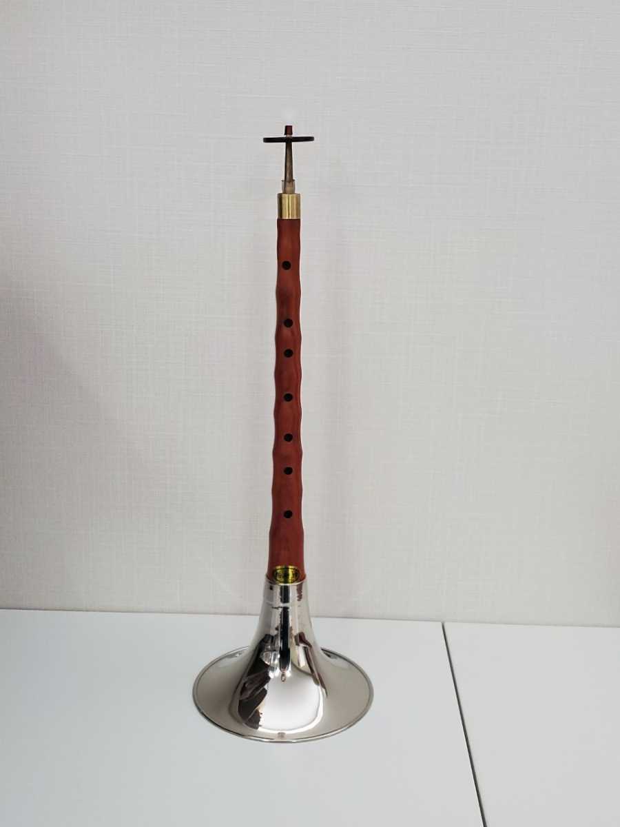 新品! チャルメラ 中国 ラッパ 音楽 楽器 演奏 管楽器 木製 中華_画像5