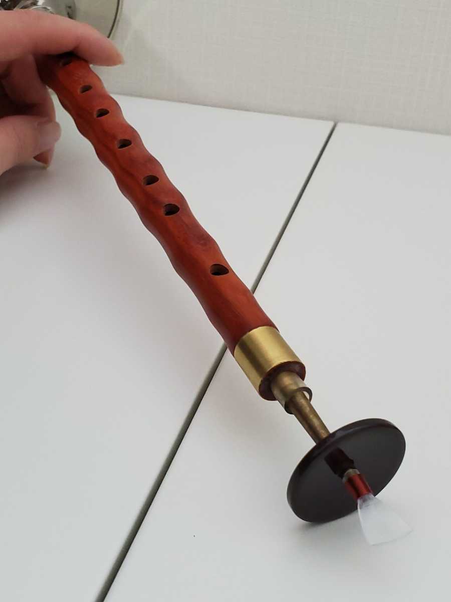 新品! チャルメラ 中国 ラッパ 音楽 楽器 演奏 管楽器 木製 中華_画像8