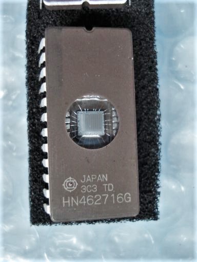 P00308　HITACHI　日立製　EP-ROM　HN462716G　イレーズチェックのみ確認　未使用品ですが長期保存品　1個