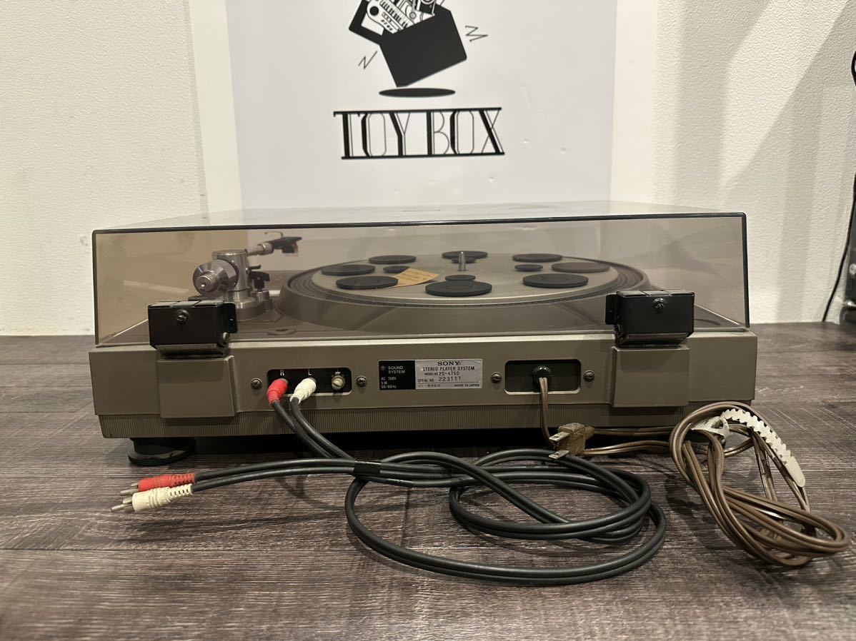 【中古】ターンテーブル SONY ソニー DIRECT DRIVE TURNTABLE PS-4750 XL15 ダイレクトドライブ レコードプレーヤー 【札TB01】_画像6