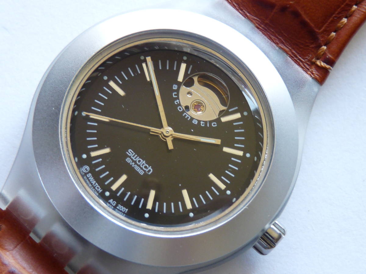  высшее короткий период применяющийся товар самозаводящиеся часы 2002 год модели Swatch Swatch первое поколение Irony dia fe-nIRONY diaphane номер товара неизвестен 