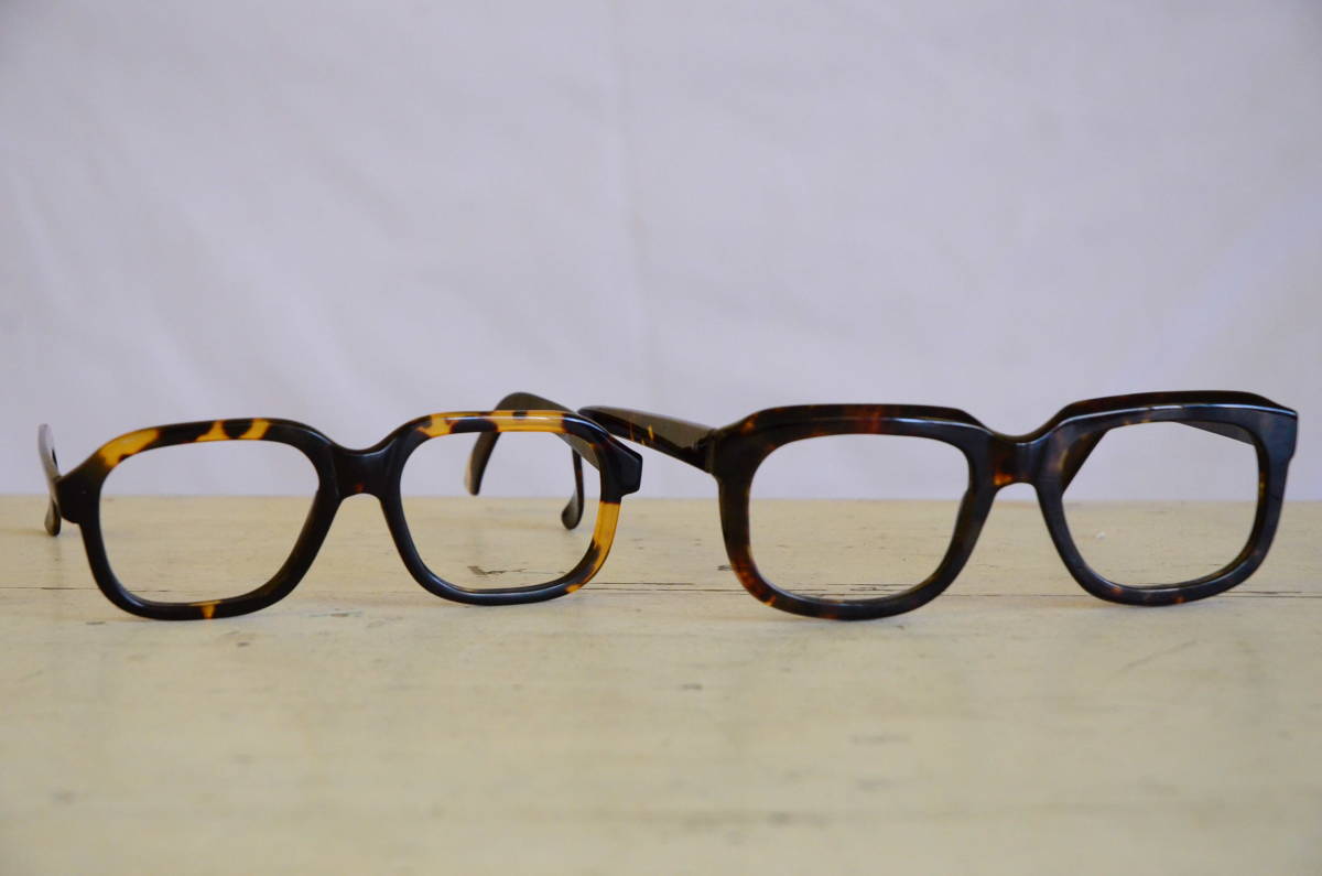 べっ甲 本鼈甲 眼鏡 メガネ 2個 レンズなし 高級フレーム_画像1