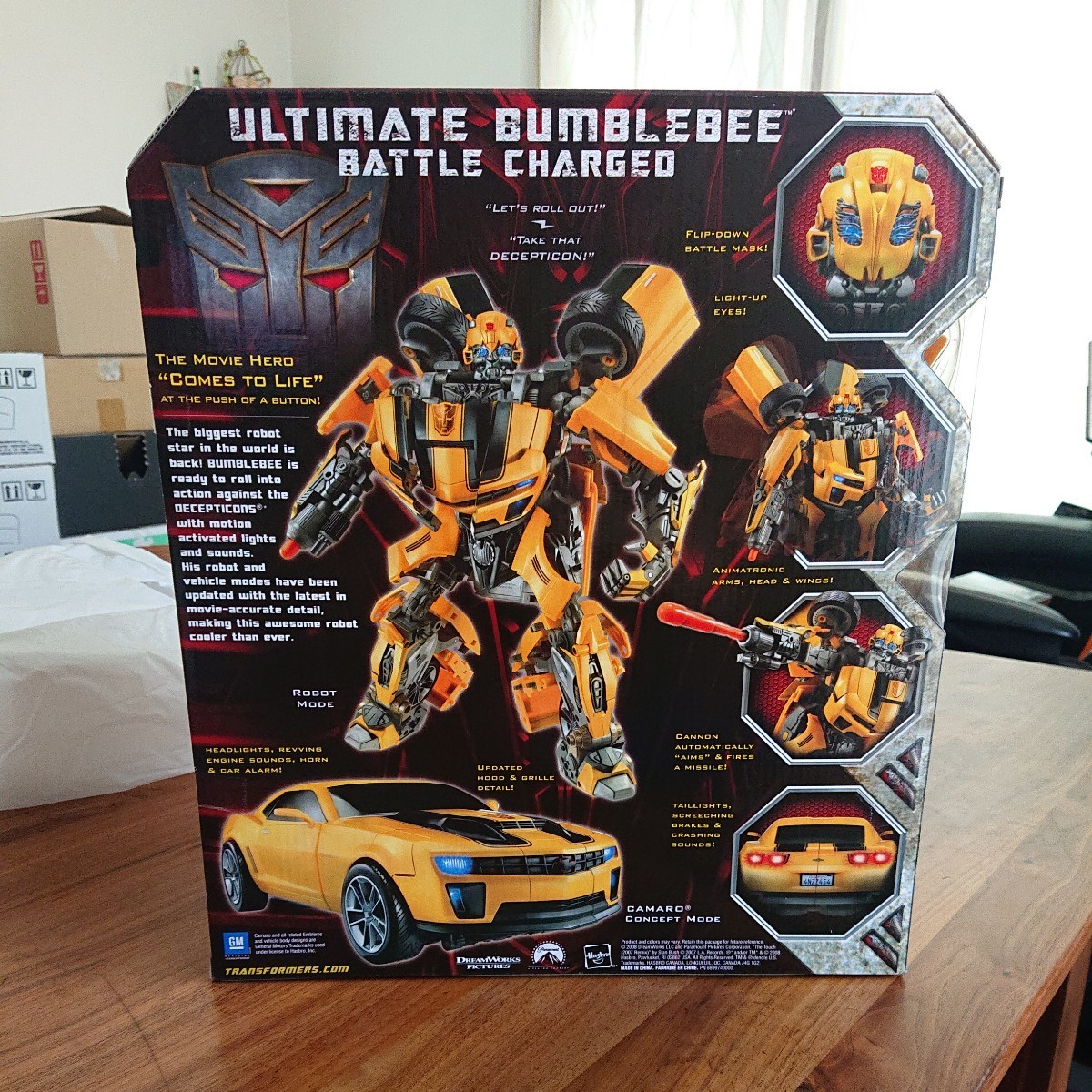 《未開封美品》タカラトミー トランスフォーマーリベンジ TRANSFORMERS ULTIMATE BUMBLEBEE アルティメット バンブルビー バトルチャージ_画像3