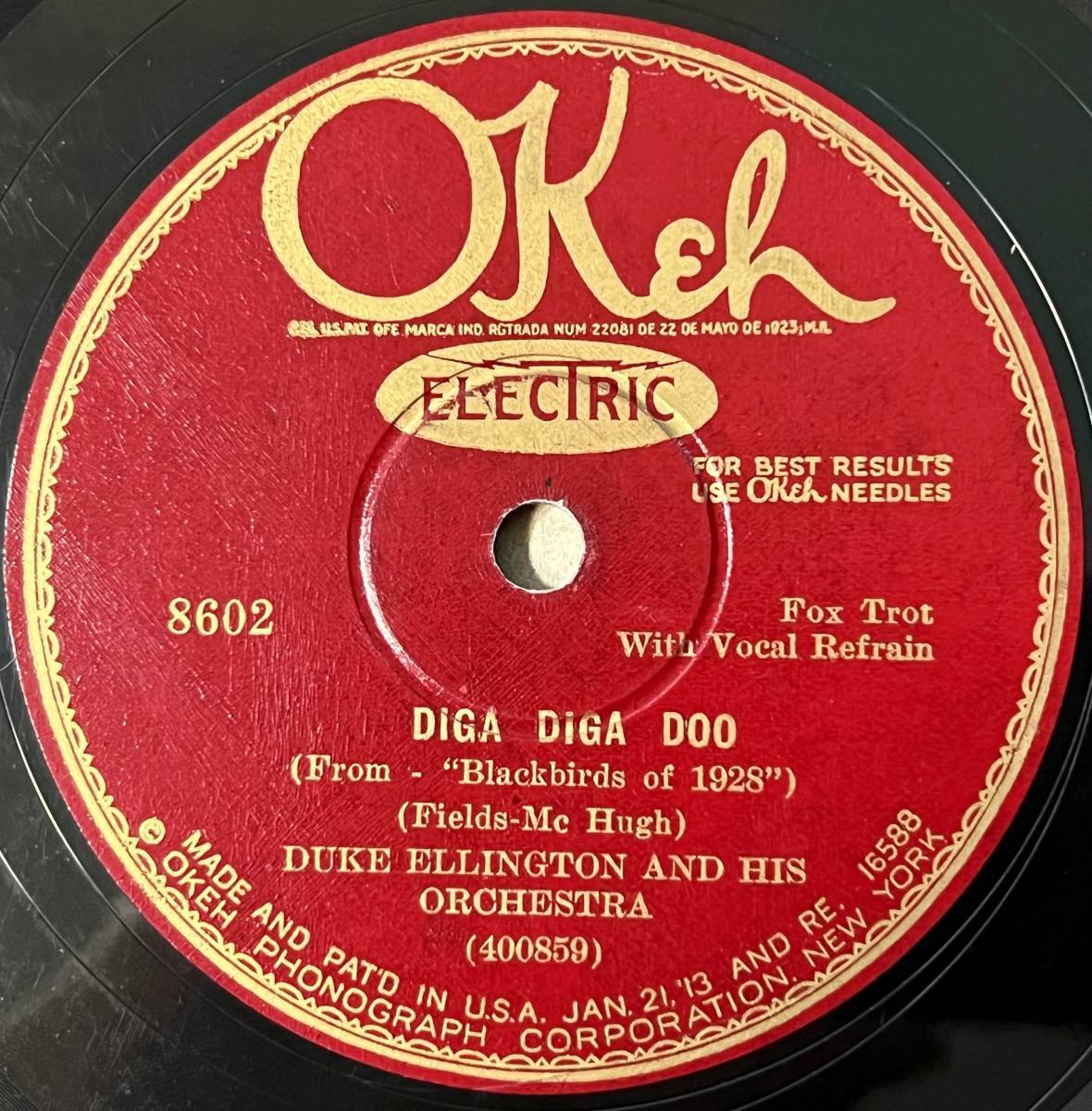 DUKE ELLINGTON w BUBBER MILEY OKEH Diga Diga Doo/ Doin’ The New Low Downの画像1