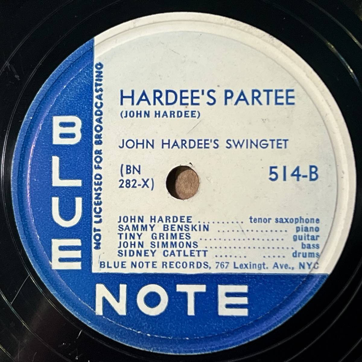 THE JOHN HARDEE SWINGTET BLUE NOTE Idaho/ Hardee’s Partee _画像3
