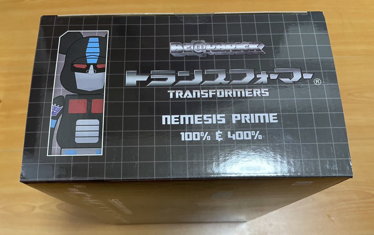 ベアブリック　NEMESIS PRIME BE@RBRICK ※400%のみ TRANSFORMERS トランスフォーマー　ディセプティコンエンブレム　最後の騎士王_画像7