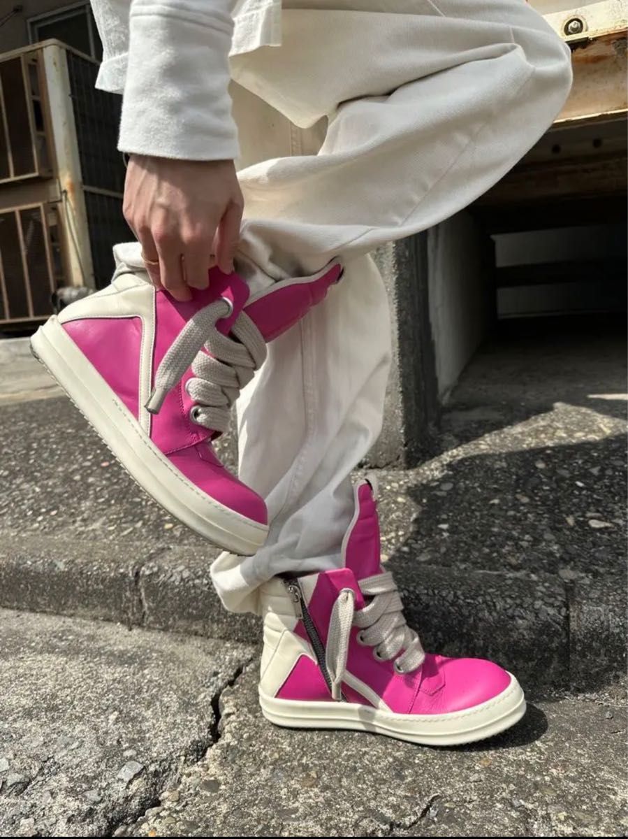 最終値下げ Rick Owens JUMBO SHOELACE GEOBASKET|PayPayフリマ
