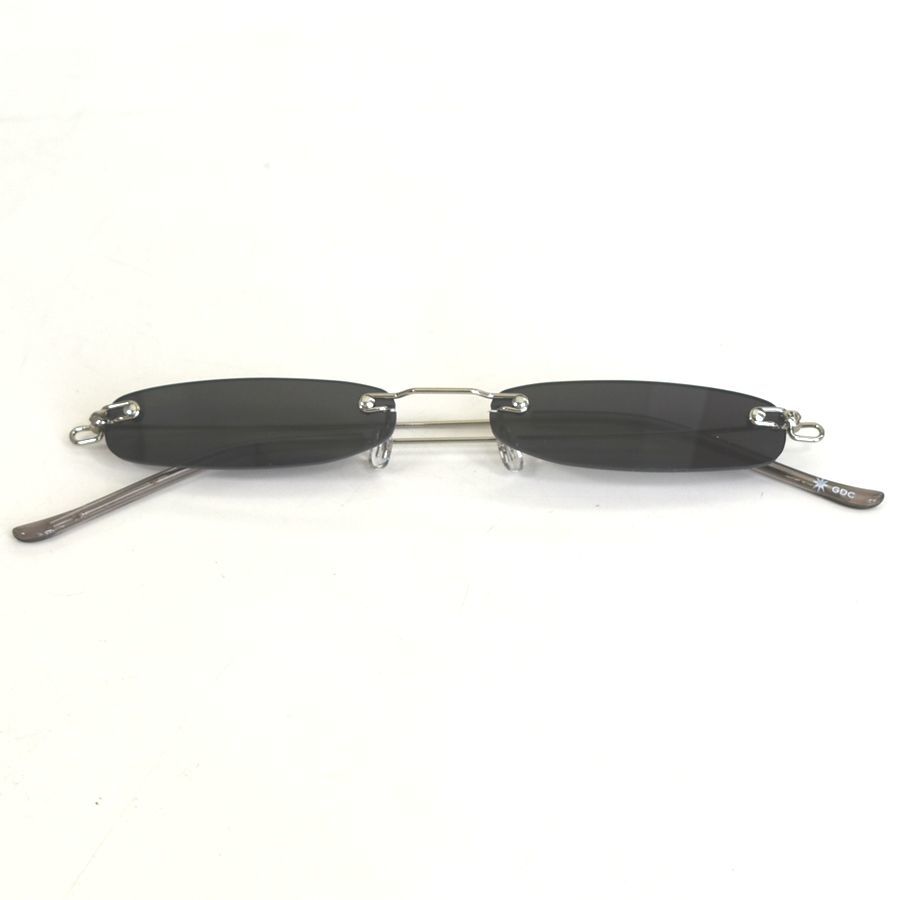 GDC ジーディーシー サングラス 黒 sunglasses ツーポイントタイプ ハーフムーン ファッションメガネ 眼鏡 男女兼用 送料無料_画像4