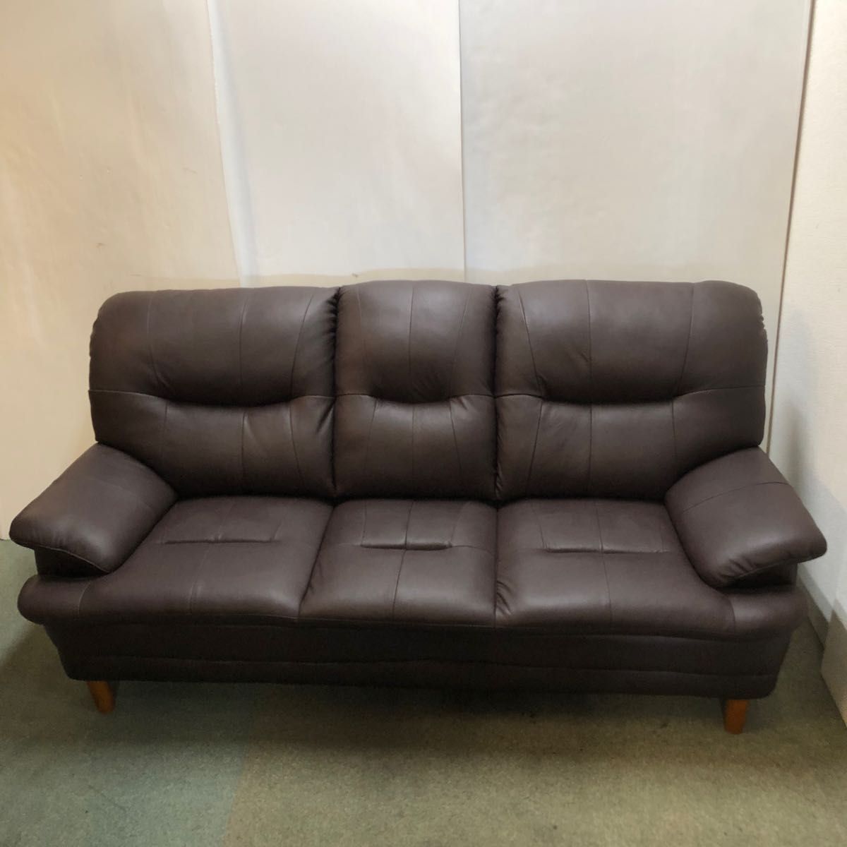 アウトレット未使用品 ハイバック 3Pソファ