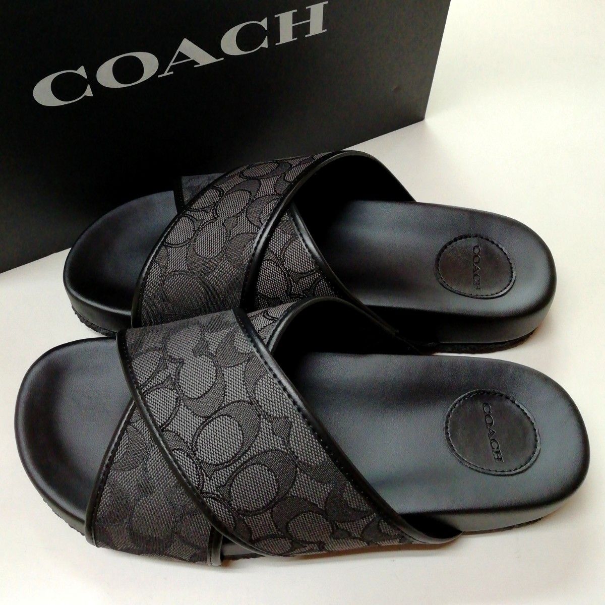 COACH CA158】コーチ メンズ サンダル クロスオーバーサンダル