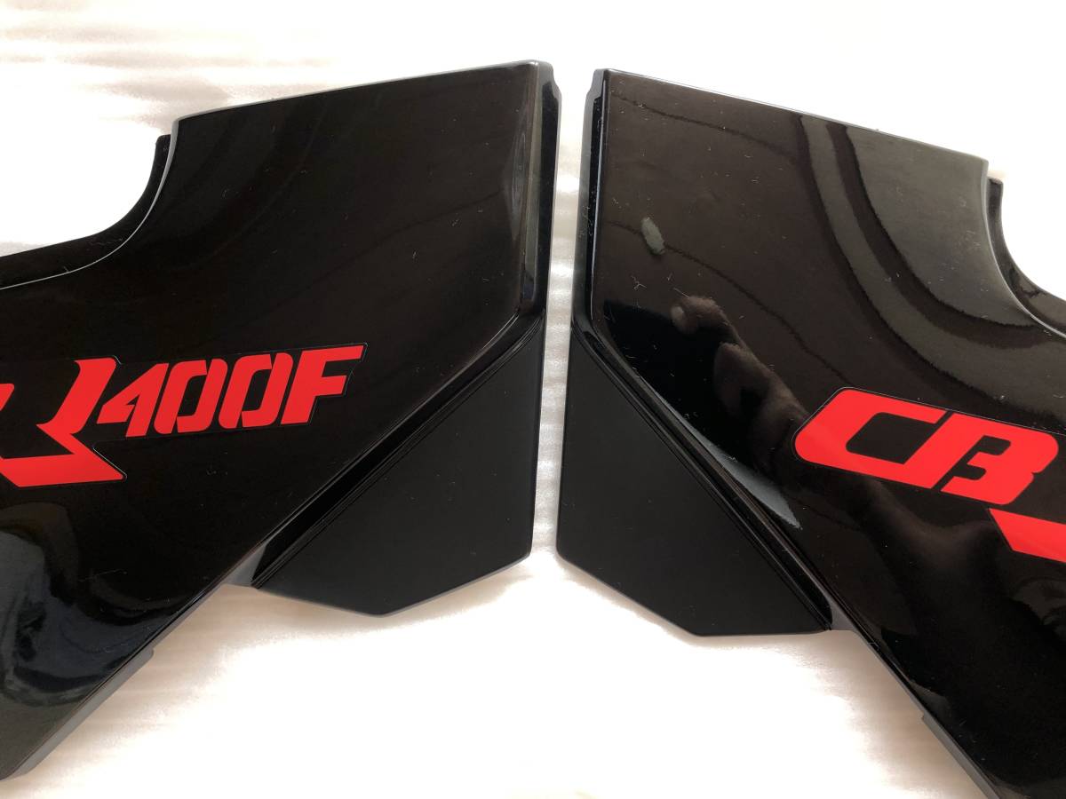  Honda CBR400F 2 type оригинальный красный чёрный боковая крышка левый и правый в комплекте новый товар не использовался * CBX400F BEET Showa редкий гонщик переводная картинка стикер *