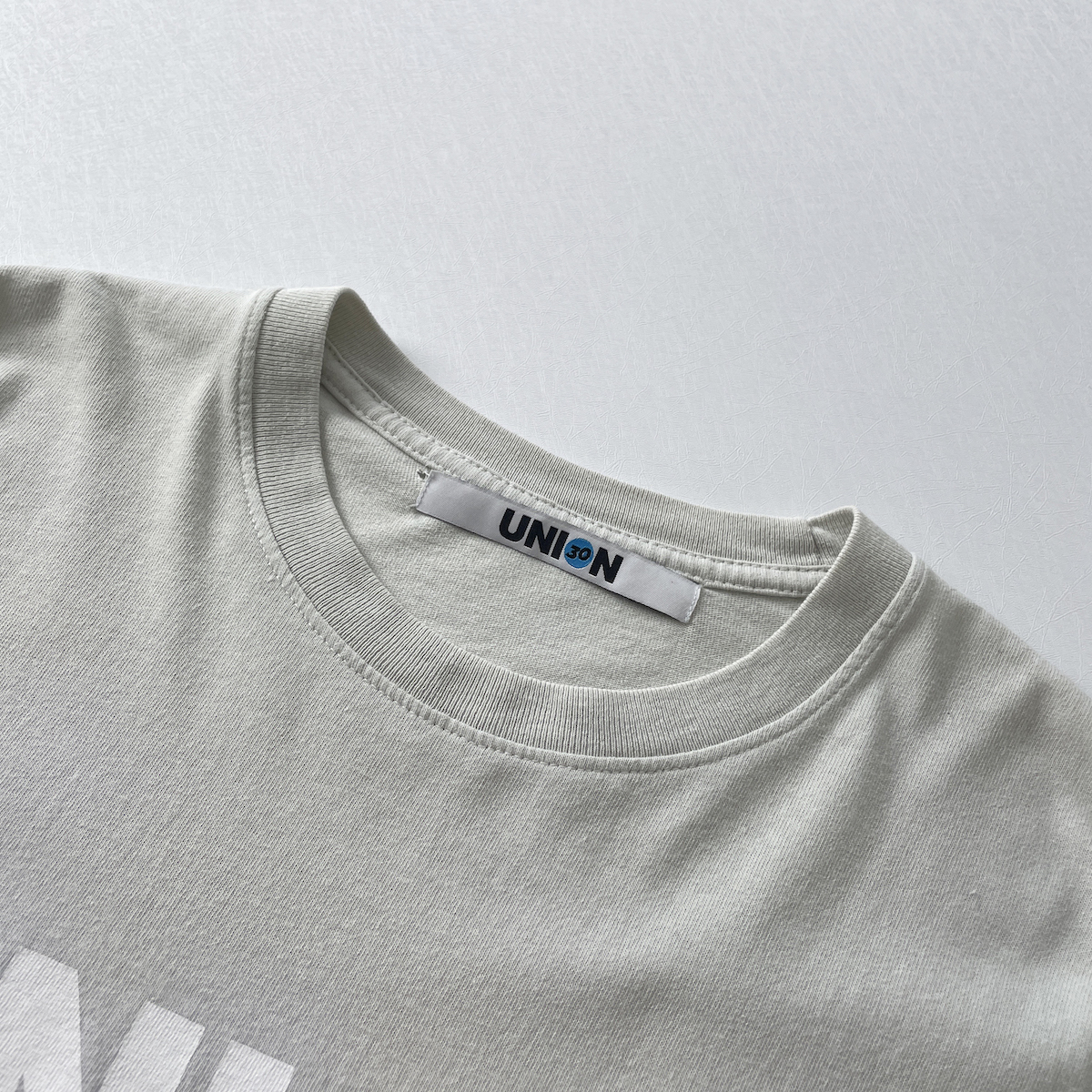 UNION TOKYO USA製 オーバーサイズ ロゴ プリント 半袖 Tシャツ 灰色