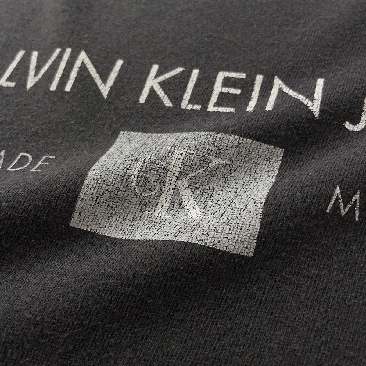 Calvin Klein USA製 90s 00s ロゴ プリント 半袖 リンガー Tシャツ 黒 ブラック オーバーサイズ ヴィンテージ カルバンクライン  メンズ XL｜PayPayフリマ