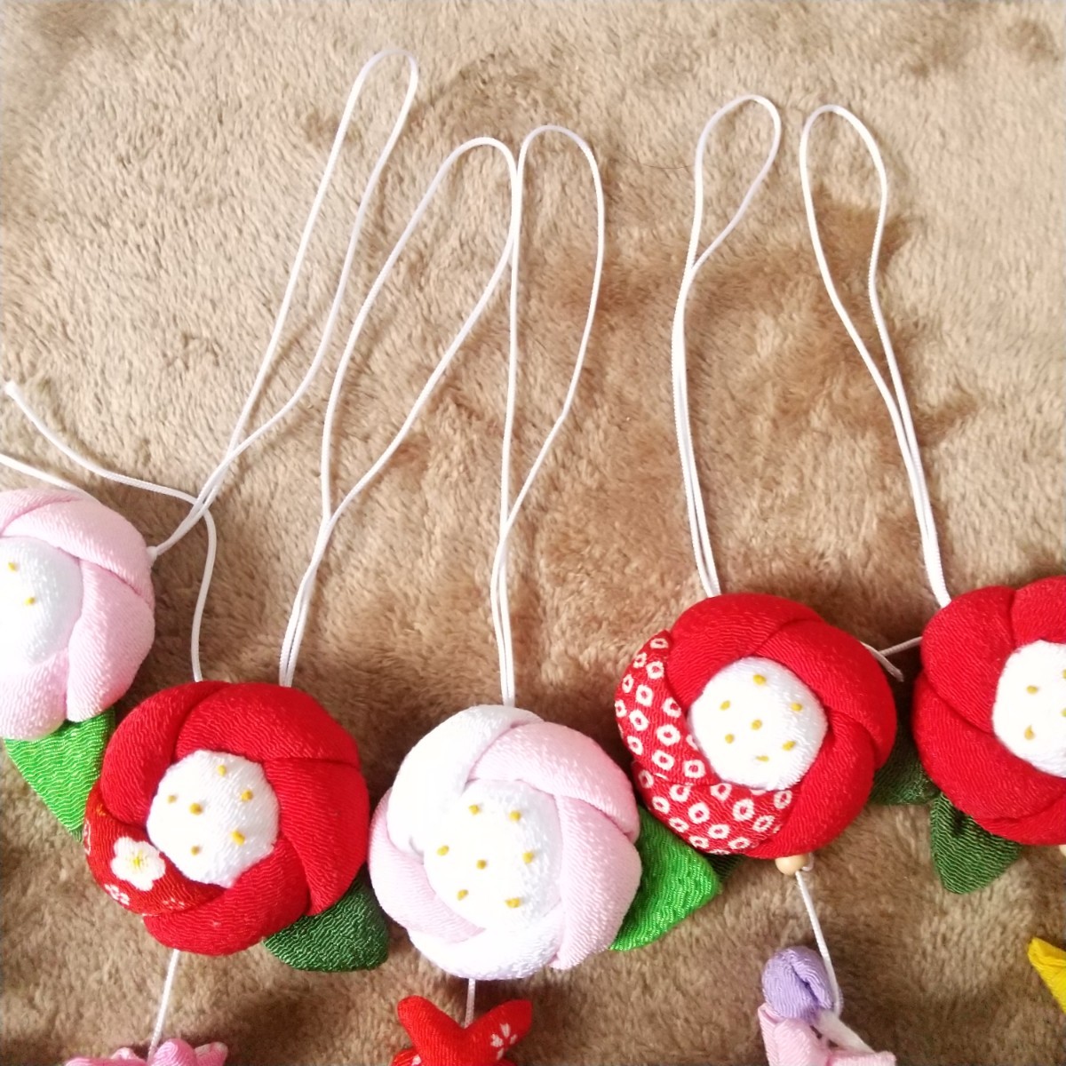 ハンドメイド 60cm5本 吊るし飾り 吊るし雛 さげもん ちりめん ハンドメイド 60cm5本 吊るし飾り 吊るし雛 さげもん ちりめん