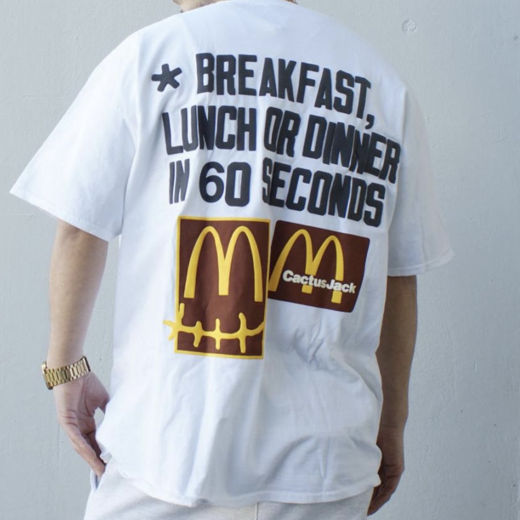 Travis Scott McDonald CPFM Tシャツ XL トラヴィススコット 顔 Travis Scott McDonald CPFM Tシャツ XL トラヴィススコット 顔