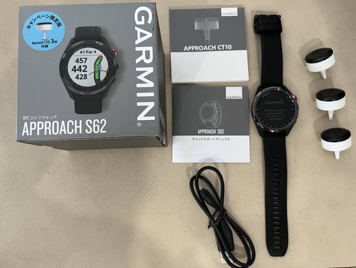 送料無料】GARMIN Approach S62（ブラック）ガーミン S62 ［クラブ用