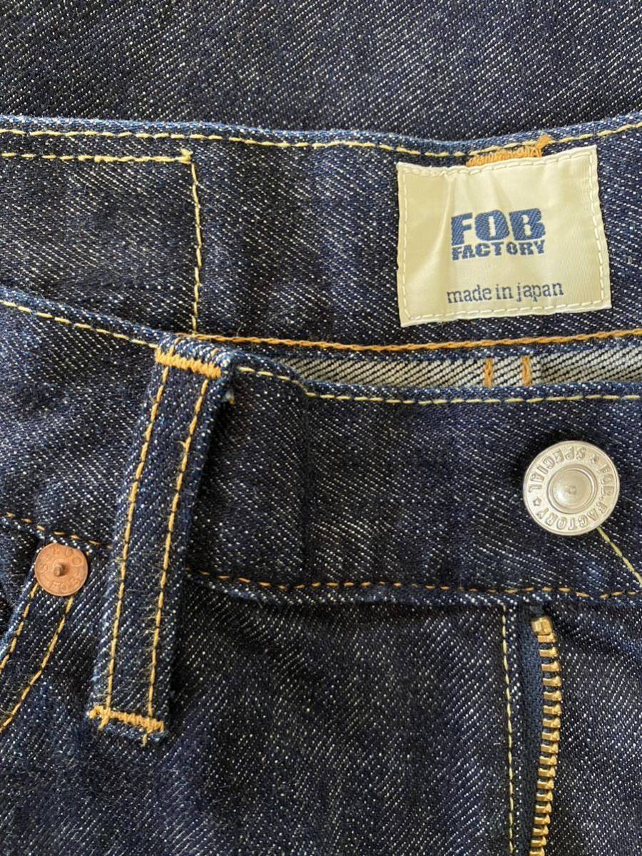 FOB FACTORY エフオービーファクトリー デニム　ジーンズ　ストレッチ　サイズ28_画像4