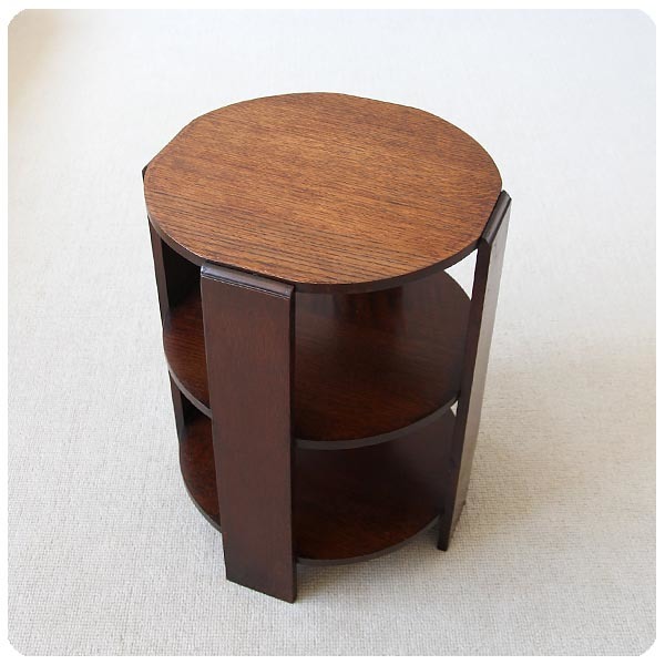 国内外の人気が集結 オーク材 飾り台 サイドテーブル アンティーク イギリス 古木 家具「丸テーブル」V-558 英国 西洋